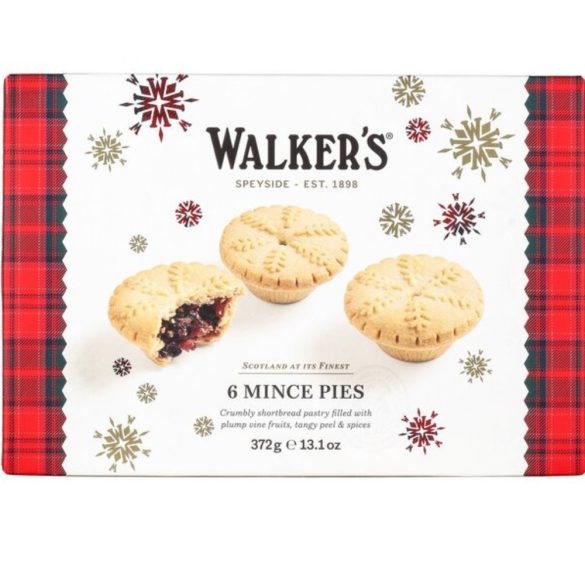 Walker's Mince pies ünnepi fűszeres gyümölcsös töltött kosárkák