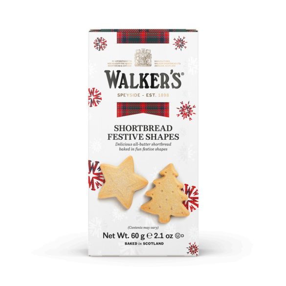 Walkers mini Festive shapes vajas keksz