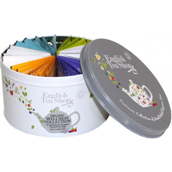 English Tea Shop 30 db-os wellness teaválogatás fémdobozban