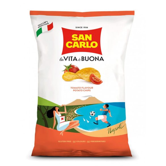 San Carlo burgonya chips paradicsomos 180 g