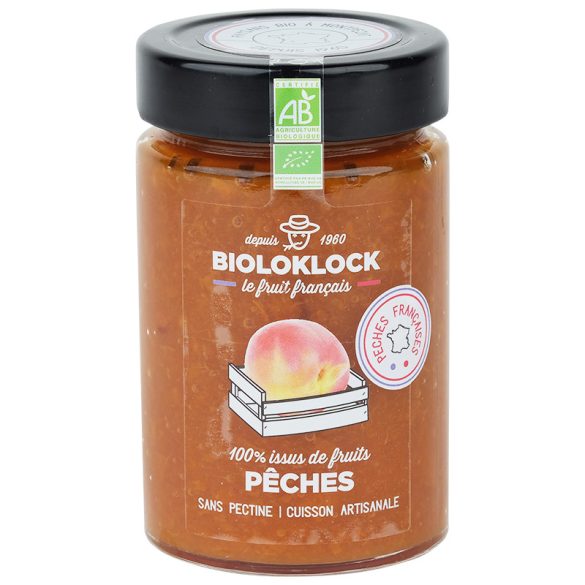 Bioloklock bio őszibarack lekvár 100% gyümölcstartalom