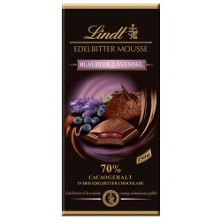 Lindt Edelbitter Mousse áfonyás levendulás étcsokoládé