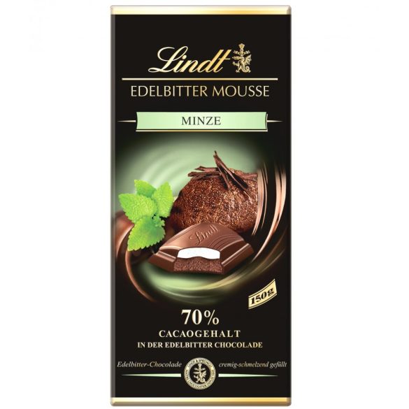 Lindt Edelbitter Mousse mentás étcsokoládé