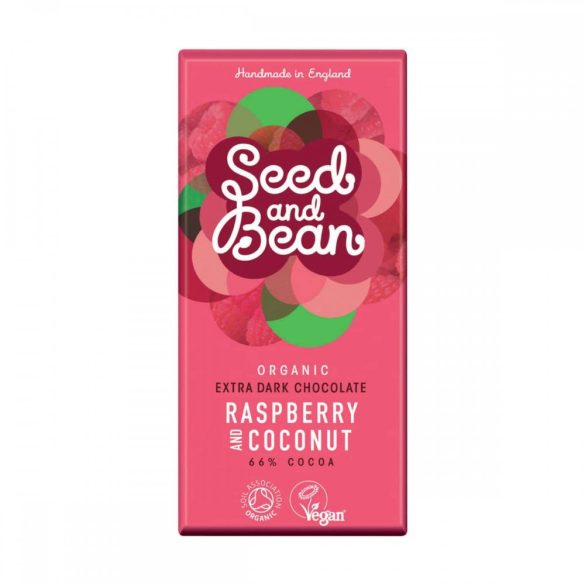 Seed and Bean bio kókuszos málnás étcsokoládé