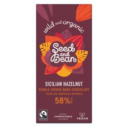 Seed and Bean bio szicíliai mogyorós étcsokoládé