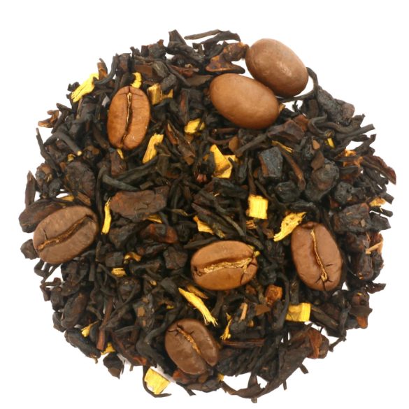 Or tea? Yin Yang szálas fekete és zöld tea kávébabokkal