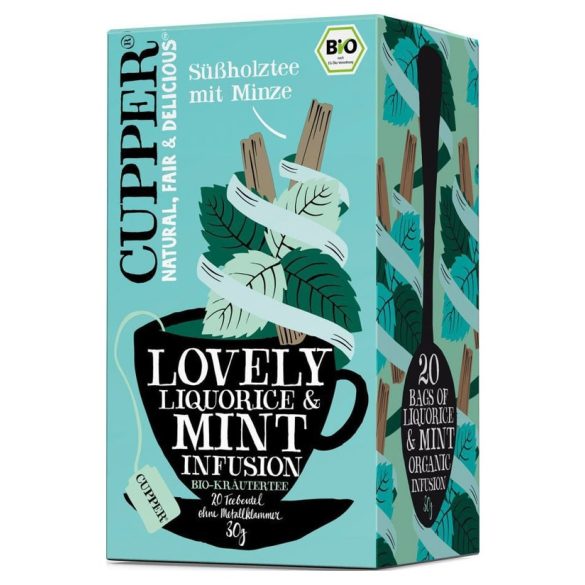 Cupper menta tea édesgyökérrel