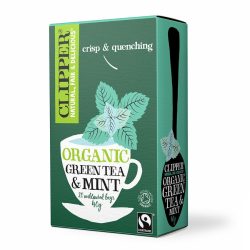 Clipper bio zöld tea mentával
