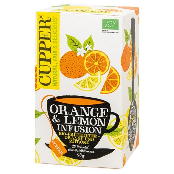 Cupper narancs,citrom tea
