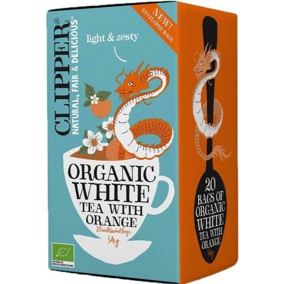 Clipper bio fehér tea naranccsal