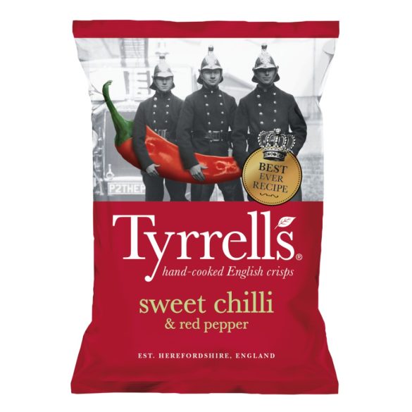 Tyrrells burgonyachips édes chilivel és piros paprikával