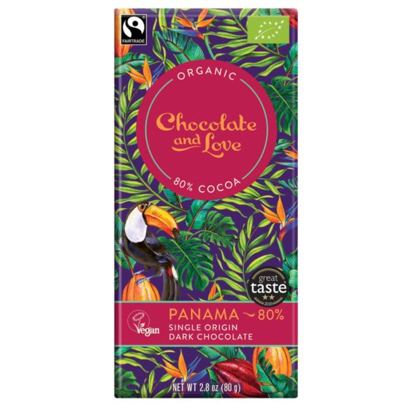 Chocolate and Love 80%-os panamai bio étcsokoládé
