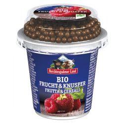 Alpenmilch bio málnás joghurt műzlivel