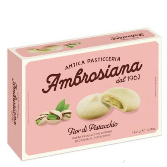 Ambrosiana vajas keksz krémes pisztáciás töltelékkel