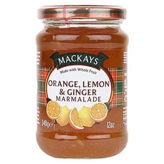 Mackays narancs, citrom, lime lekvár 340 g