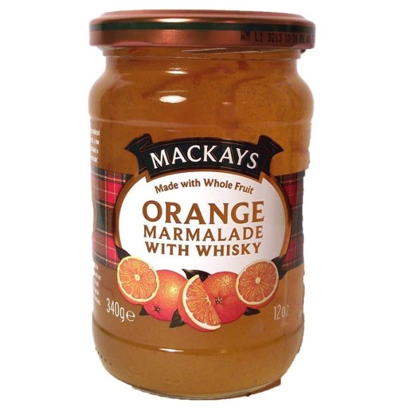 Mackays narancs lekvár whiskyvel