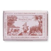 Simón Coll chilis étcsokoládé tömb