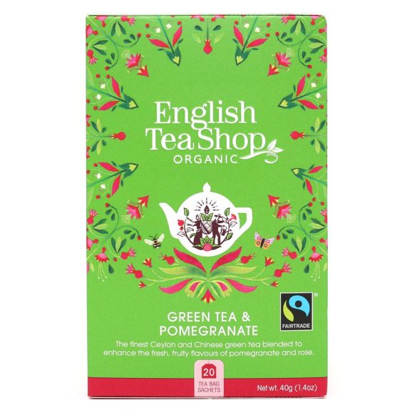 English Tea Shop bio zöld tea gránátalmával