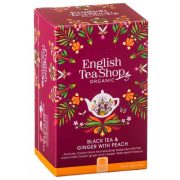 English Tea Shop bio barackos gyömbéres fekete tea