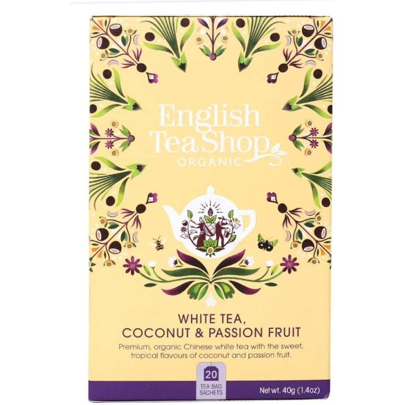 English Tea Shop bio fehér tea kókusszal és passion fruit-al