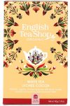 English Tea Shop fehér bio tea licsivel és kakaóval