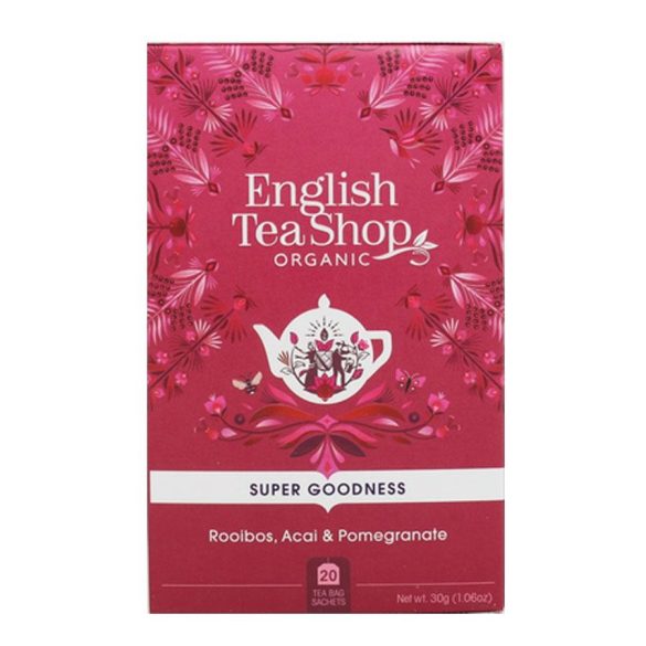 English Tea Shop bio rooibos tea akai bogyóval és gránátalmával