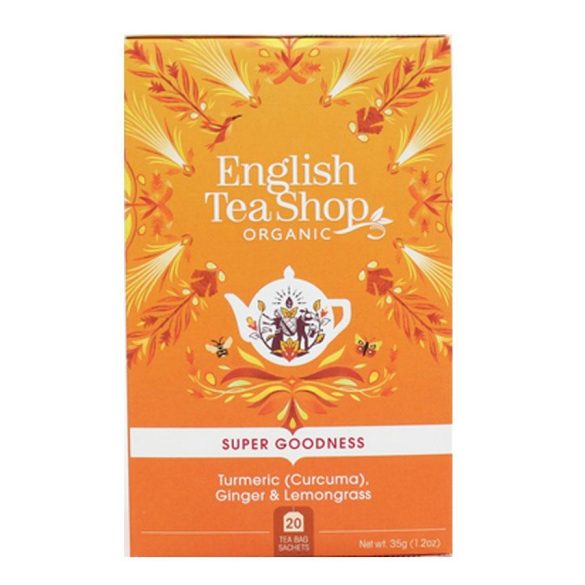 English Tea Shop gyömbér citromfű bio tea kurkumával