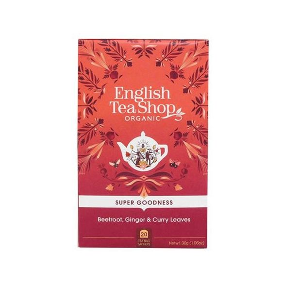 English Tea Shop cékla, gyömbér, curry  bio tea