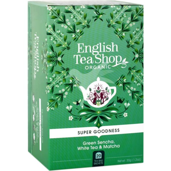 English Tea Shop zöld sencha tea fehér és matcha teával