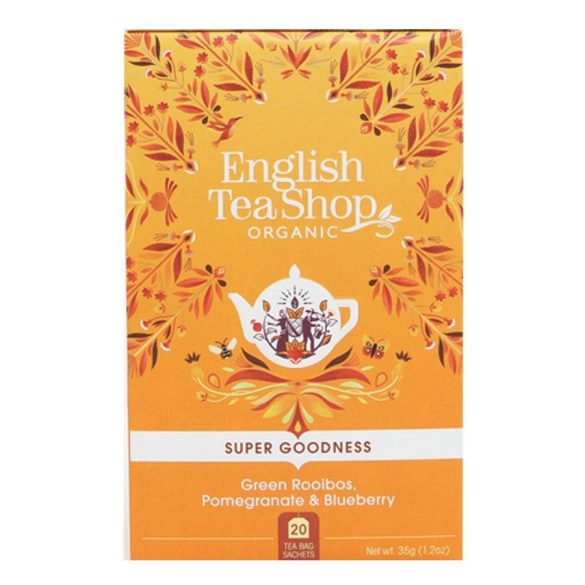 English Tea Shop bio zöld rooibos tea gránátalmával