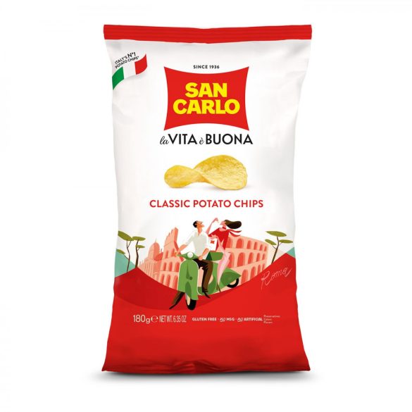 San Carlo hagyományos burgonya chips 180g