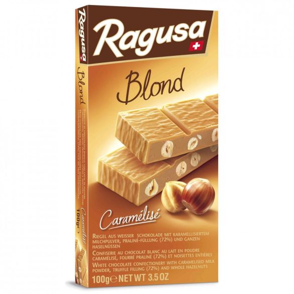 Ragusa Blond fehér csokoládé egész mogyorószemekkel
