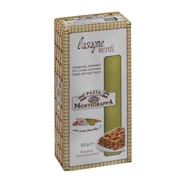 Montegrappa spenótos lasagne tészta