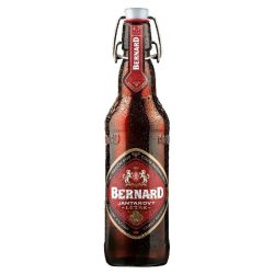 Bernard cseh vörös sör+üveg