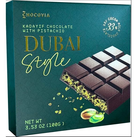 Dubai csokoládé Chocovia Dubai Style