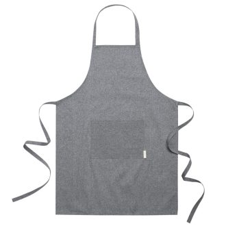 Újrahasznosított pamut kötény elülső zsebbel