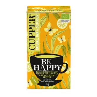   CUPPER Be Happy bio tea citromos, fahéjas, gyömbéres ízesítéssel – 20 db filter