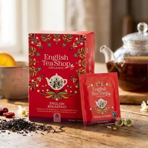 English Tea Shop Bio English Breakfast fekete tea 20 db