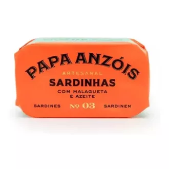   Papa Anzóis szardínia malagueta csípős paprikával és olívaolajjal 120 g